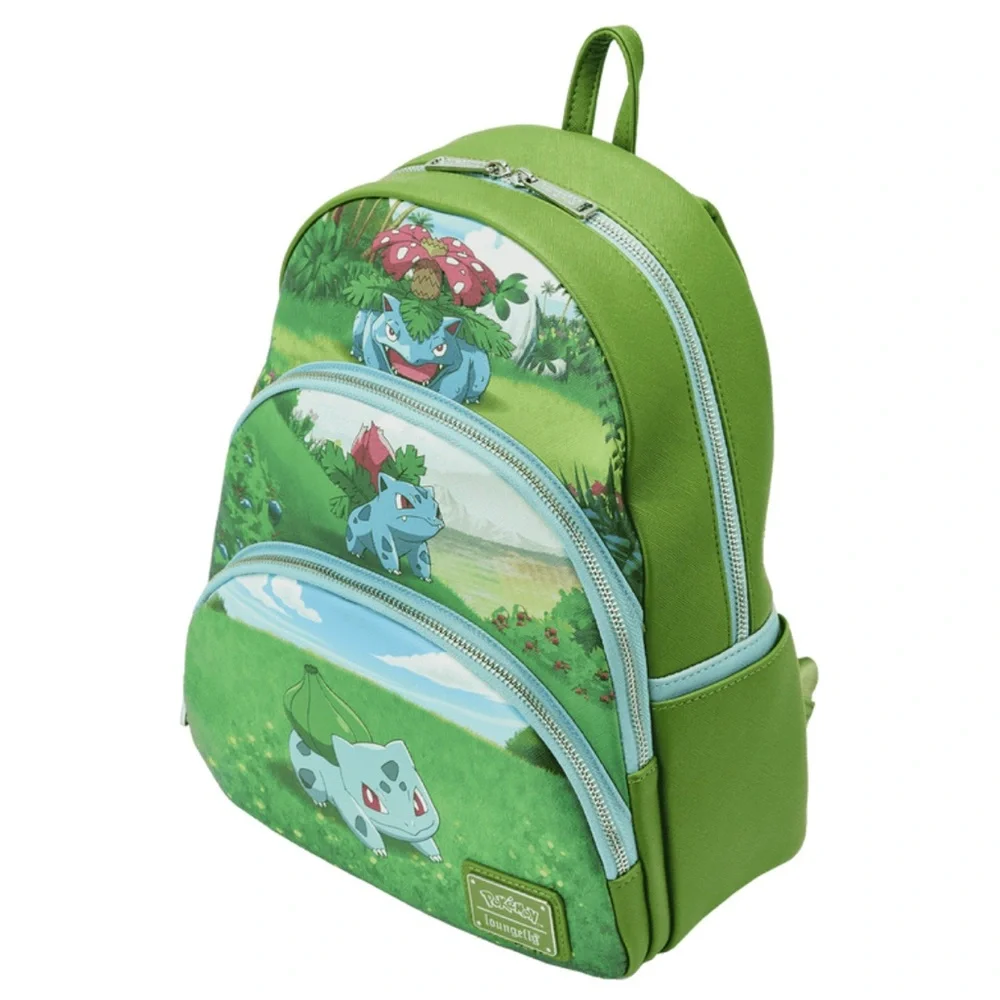 NWT - Loungefly Pokémon Bulbasaur Evolutions Triple Pocket Backpack